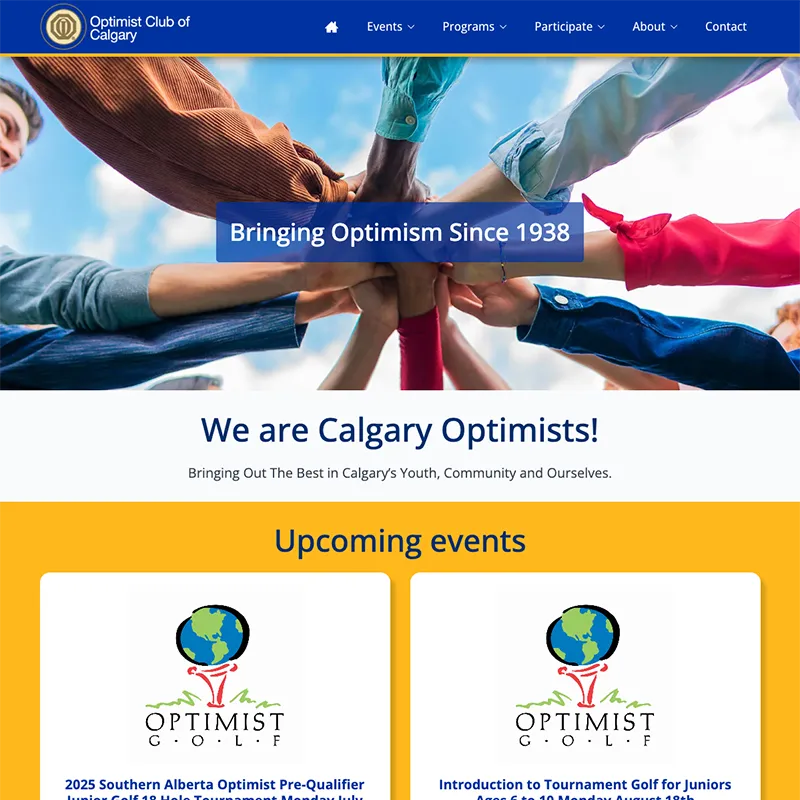 calgary optimist club screenshot
