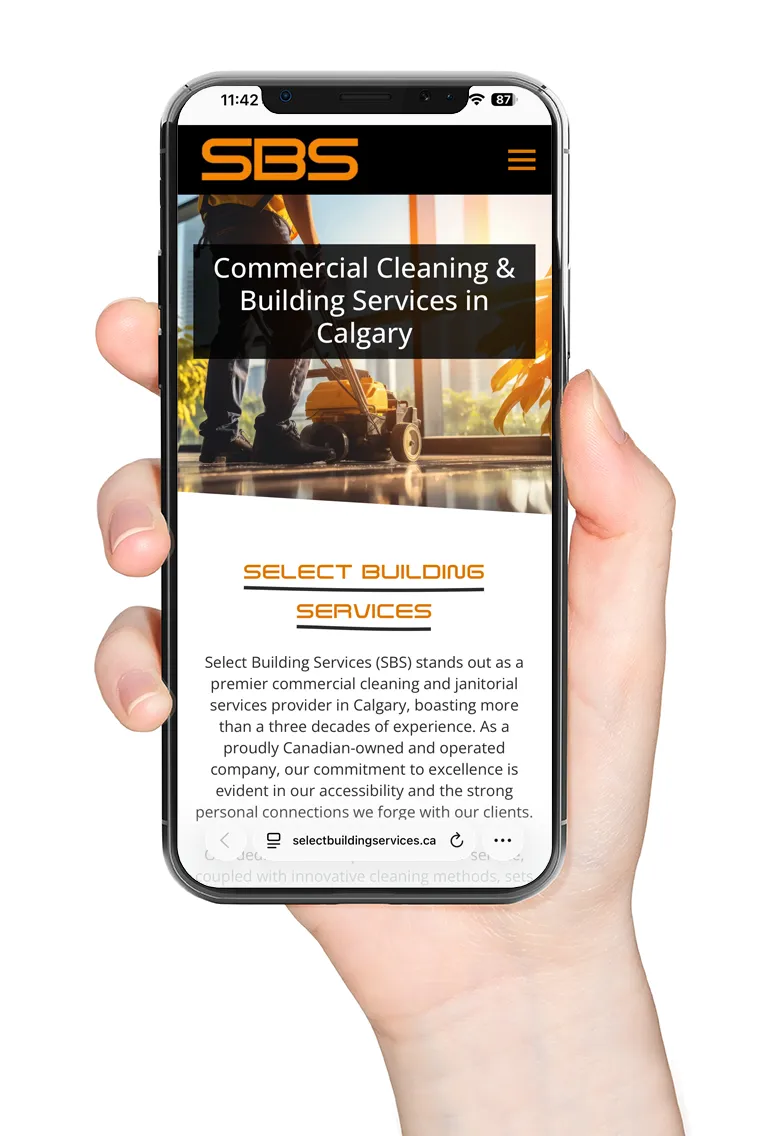 SBS website on mobile calgary