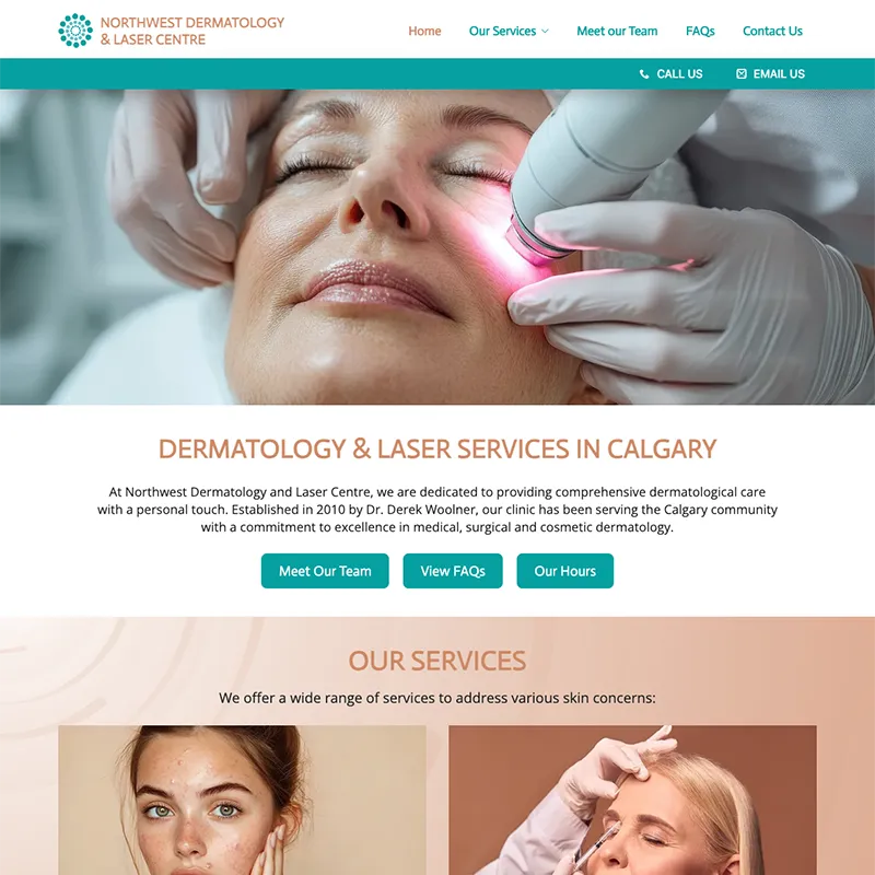 northwest dermatology calgary screenshot